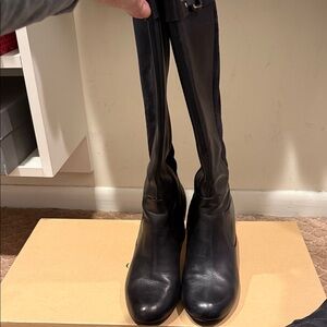 Cole haan Elegant Black Knee-High Women's Boots